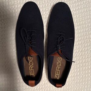 Cole Haan Zero Grand Navy and Brown Oxfords